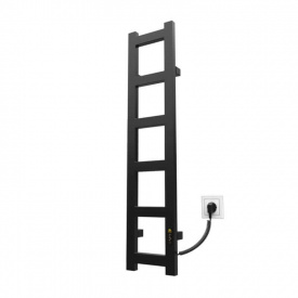 Електрична рушникосушка Kosser Драбинка Норд 1000х220/6 ER таймер чорний (ДНД01ER)