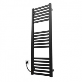 Електрична рушникосушка Kosser Драбинка Герда 1200х400/18 EL таймер чорний (ДГ09EL)