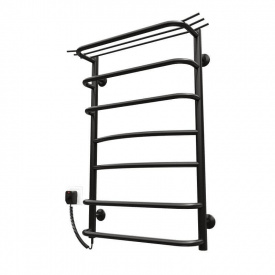 Електрична рушникосушка Kosser Драбинка Канна 700х500/7 регулятор чорний (ДК01ELB)