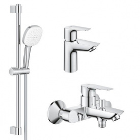 Набір змішувачів для ванни Grohe BauEdge New хром (UA123365S1)