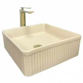 Раковина накладна VBI Bolzano бежевий мат VBI-013802