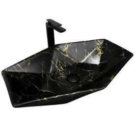 Раковина VBI Venezia Marble чорний матовий VBI-012406