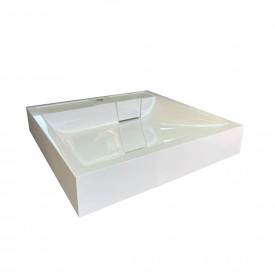 Умивальник Fancy Marble Wave 590х590х115 над пральною машинкою, білий (11759101)