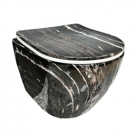 Унітаз підвісний VBI Vulcano Black Onyx (VBI-020403)