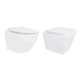 Комплект: Унітаз підвісний Qtap Jay Ultra Quiet + Qtap Tern Ultra Quiet (QT07335177W47924)