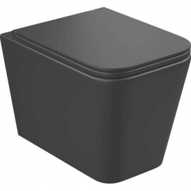 Унітаз підвісний Koller Pool Kvadro чорний матовий (1810560698)
