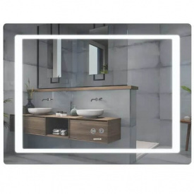 Дзеркало Mixxus Style MR13-80x60-Reverse LED Touch, Anti-fog, димер, рег. яскравості (MI6666)