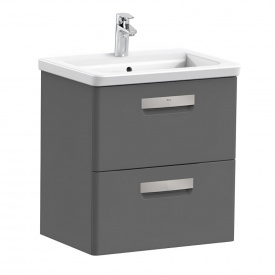Тумба підвісна Roca Gap 60 см без умивальника сірий антрацит (A856962153)