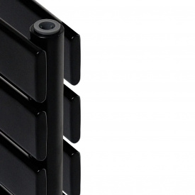 Горизонтальний дизайнерський радіатор Arttidesign Livorno ІІ G 3/204/1800/50 чорний матовий (LV II.G.3.20.180.5.B)