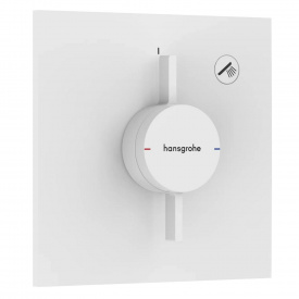 Змішувач для душу Hansgrohe DuoTurn E на 1 функцію білий матовий (75617700)