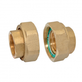 Гайки латунні для насоса (пара) Ø1" х 1 1/2" ВВ FP Pattaroni F168R005