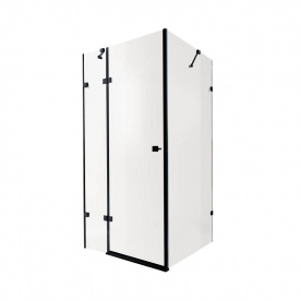 Душова кабіна Qtap Capricorn 120x80 скло Clear 6 мм, покриття CalcLess без піддону (CAPBLA10128RC6)