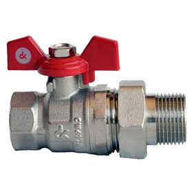 Кран кульовий з американкою Derkaliber Kraft Ду 20