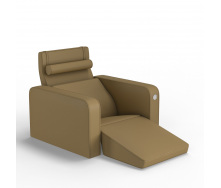 Мягкое кресло KULIK SYSTEM PLEASURE Экокожа Целый Бежевый (hub_HtVx43837)