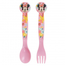 Дитячий набір столових приборів Stor Minnie Mouse 2 предмети Рожевий (74417)