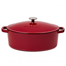 Жаровня Gerlach Natur Iron 31 см 5.5 л Бордовый (5901035508484)