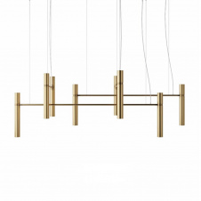 Люстра PikArt Tube Chandelier 200x48 см Золотистий (5299-1)