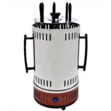 Електрошашличниця вертикальна Domotec BBQ MS-7783, нержавіюча сталь, червона
