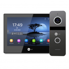 Комплект видеодомофона NeoLight Alpha Hybrid HD KIT 8" Wi-Fi 2 Мп Graphite (301759)