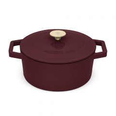 Каструля Berlinger Haus Leonardo Collection 24 см 4.35 л Бордовий (BH-6542) Черкаси
