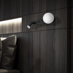 Настінний світильник TK Lighting Vox 35x14.5 см Чорний (TK10152) Обухів