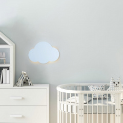 Настінний світильник TK Lighting Cloud 38x4.5 см Блакитний (TK4966) Конотоп