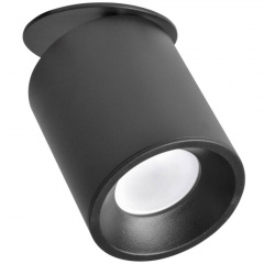 Точковий світильник Polux Haron 8.2x8.2x14.4 см Чорний (Pol314192) Ясногородка