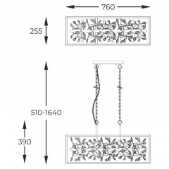 Люстра Zuma Line Spring 76x25.5x39 см Золотистий (ZuP0578-06C-P7TF) Хмельницький