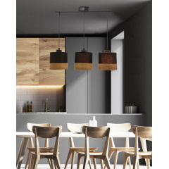Люстра Candellux Porto 57x115 см Чорний (33-17611) Хуст