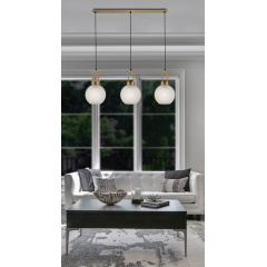 Люстра Viokef Doria 87x120 см Золотистий (Vi4249600) Хуст