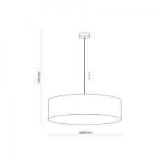 Люстра TK Lighting Rondo 60x120 см Сірий (TK4858) Запоріжжя