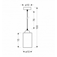 Люстра Candellux Bistro 10x100 см Чорний (31-00569) Городок