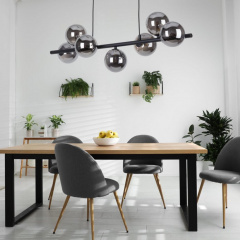 Люстра TK Lighting Estera 27x153 см Графітово-чорний (TK5666) Стрий