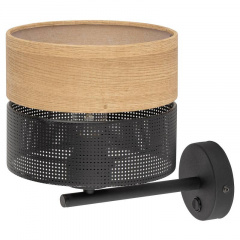Бра TK Lighting Nicol 20x24 см Чорний (TK6539) Рівне