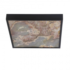 Стельовий світильник Candellux Luxan 39x39x5 см Чорний (10-17079) Київ