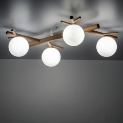 Люстра TK Lighting Sheron 70x41x18 см Біло-коричневий (TK5309) Токмак