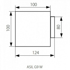 Настінний світильник Kanlux Asil 12.4x10 см Чорний (Kan27020) Кривий Ріг