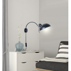 Бра Candellux Nora 21х17.5 см Чорний (21-53602) Долина