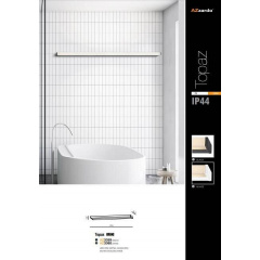 Настінний світильник AZzardo Topaz 150x4 см Білий (AZ3360) Чорноморськ