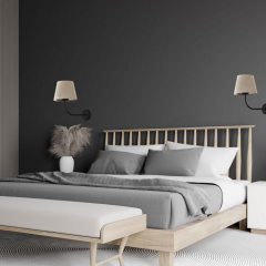 Бра TK Lighting Chicago 18x26 см Коричнево-черный (TK4186) Кропива