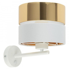 Бра TK Lighting Ілтон 20x28 см Золотисто-білий (TK4770) Хуст