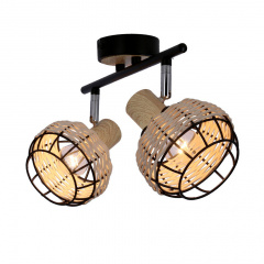 Спот Candellux Tajga 44x18 см Бежево-чорний (92-12203) Миргород
