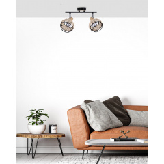 Спот Candellux Tajga 44x18 см Бежево-чорний (92-12203) Миргород