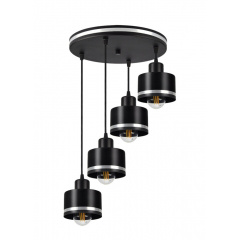 Люстра Candellux Wama 40x100 см Чорно-сріблястий (34-00491) Прилуки