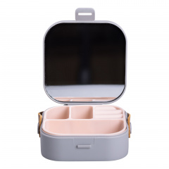 Міні-скринька для прикрас YIWU Mini Box 9x9x3.8 см Сірий (HP-5-27G) Тернопіль