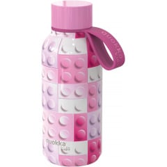 Термопляшка Quokka Pink Bricks 0.330 л Рожевио-білий (40142) Тернопіль