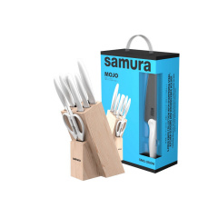 Набір ножів Samura Mojo 8 предметів Білий (SMJ-0280W) Київ