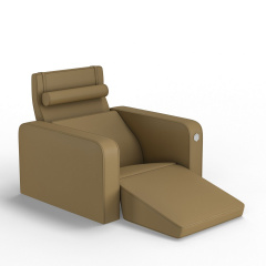 Мягкое кресло KULIK SYSTEM PLEASURE Экокожа Целый Бежевый (hub_HtVx43837) Черноморск