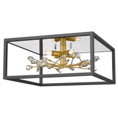 Люстра Zuma Line Spring 36.5x36.5x16 см Золотистий (ZuC0578-04A-B5TF) Хуст