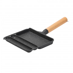 Сковорода для сніданку з антипригарним покриттям Breakfast 21x18.5x2 см Сірий (HP39572C) Буча